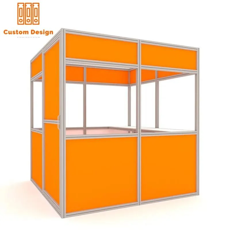 Stand de la Feria Comercial modular de perfil de aluminio con exposición Estándar de Puerta Bastidores de pantalla de soporte