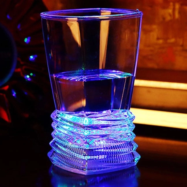 Vaso de plástico con luz LED parpadeante personalizado para eventos de fiesta