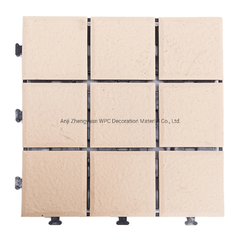 Chinese Factory 30X30 Marble Anti Slip Playground Decking Outdoor Beige Stone Floor Tiles