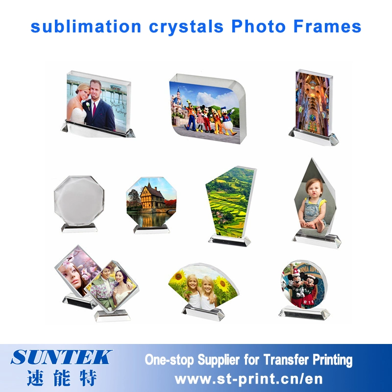 Sublimation Wärmeübertragung Drucken Kristall Foto Frame Blank Geschenk