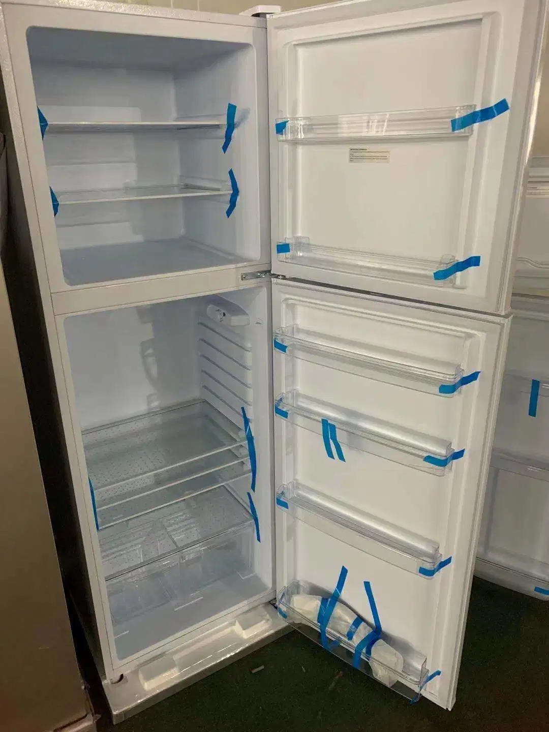 398L refrigerador de doble puerta superior congelador inferior refrigerador y Puerta de espuma de congelador compacta BCD-398