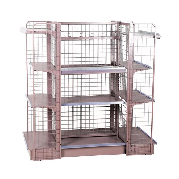 Metallic Wire Shelving Convenience Display Stand Supermarket Shelf Rack Grocery Store Rack