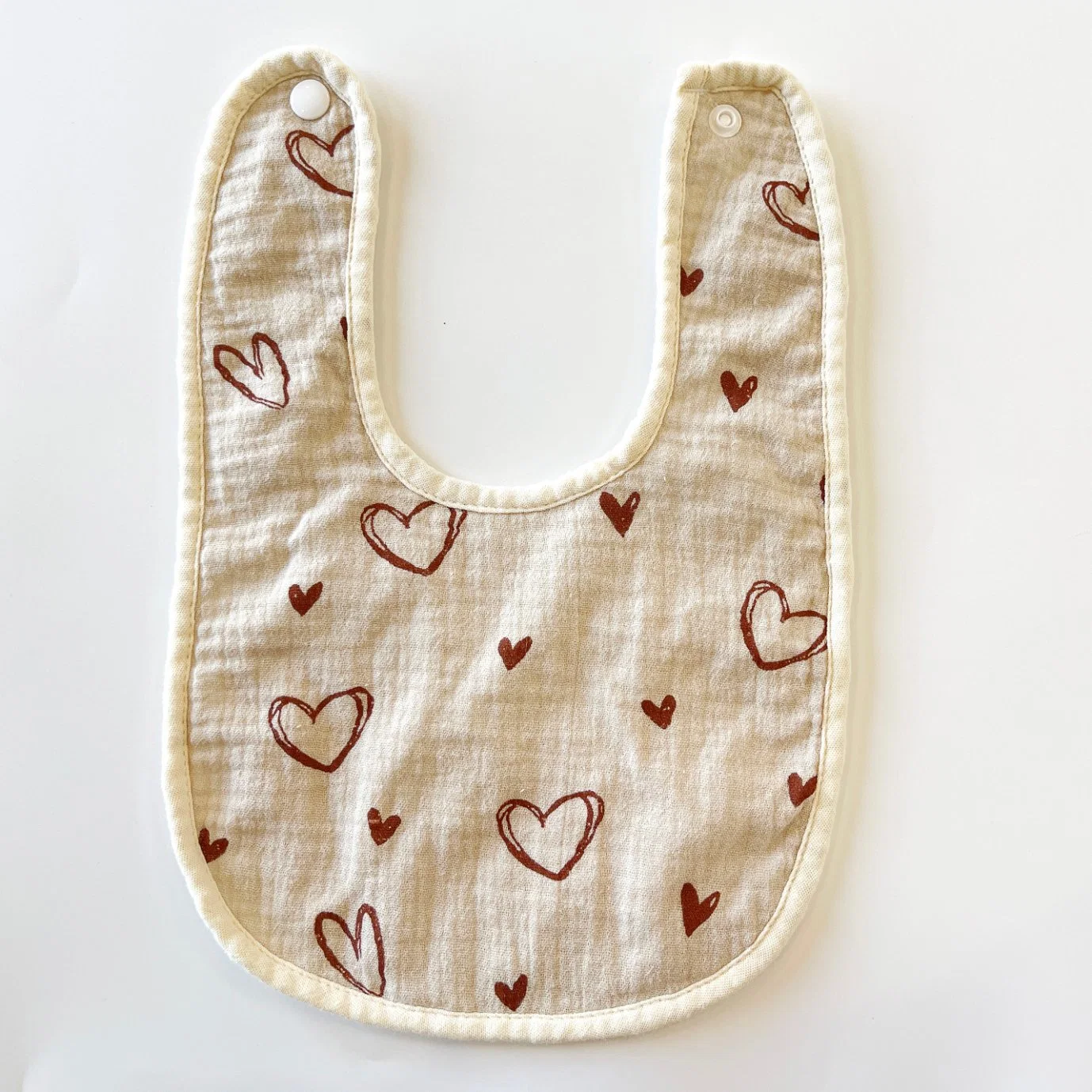 Wholesale Pure Cotton Waterproof Thickened Bib Baby U-Shaped Bib for Winter.