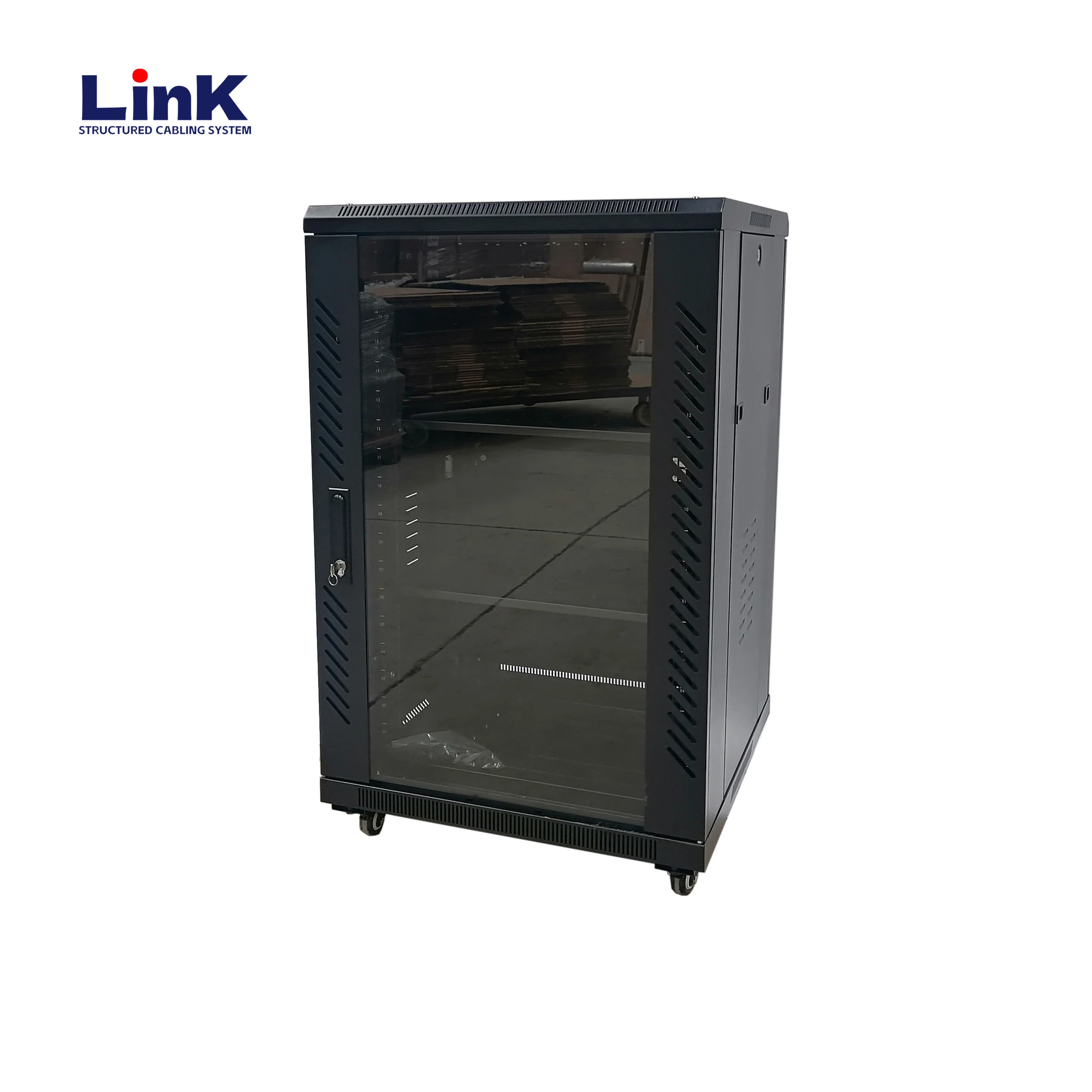 Floor Standing Glass Door DDF Network Server Rack