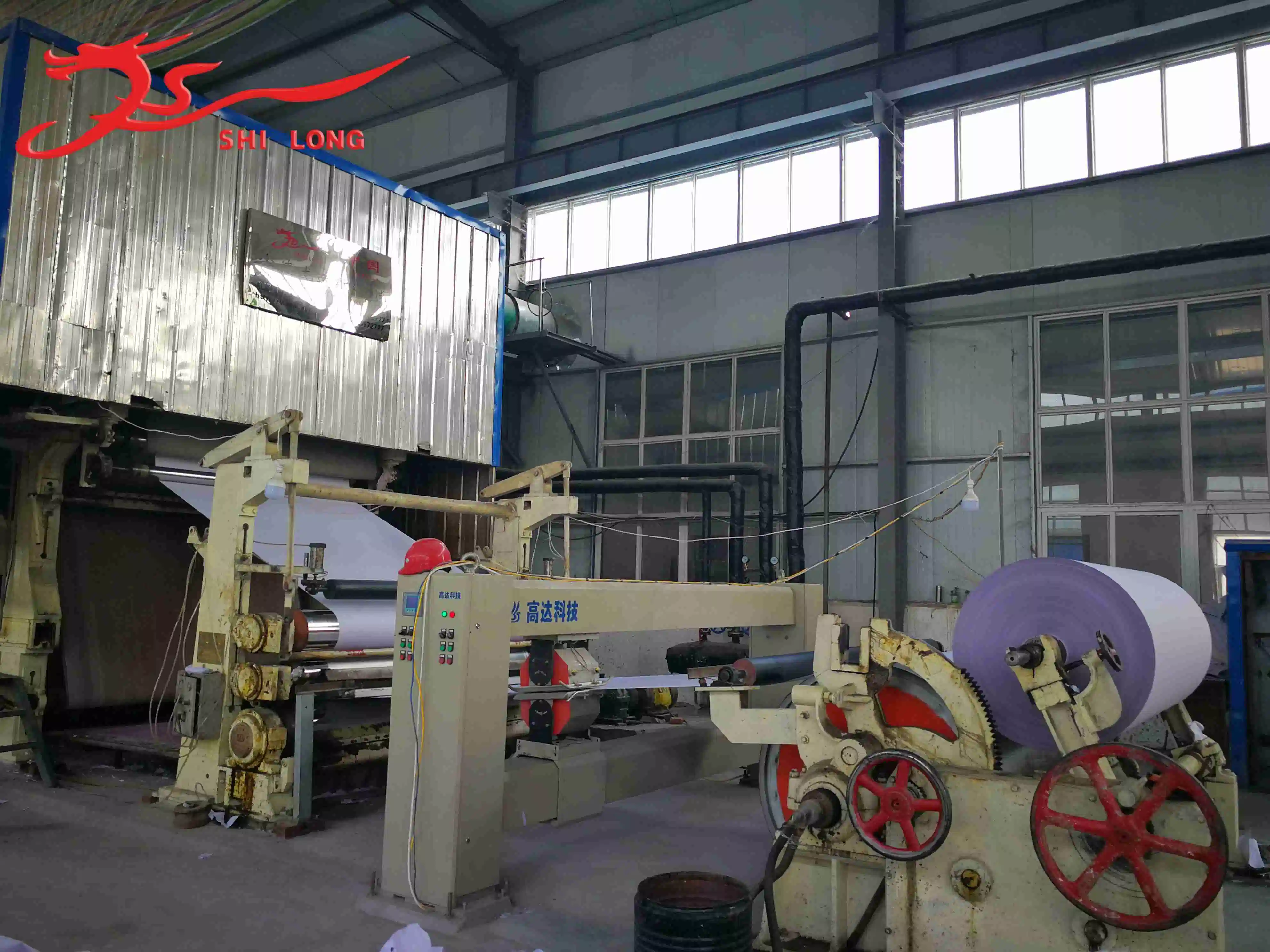 Saída de fábrica de papel cultural negócios automática do rolo jumbo a linha de produção da fábrica de papel da China