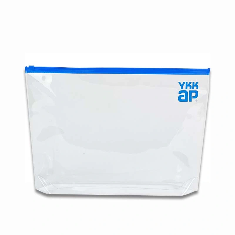 Hot Sale PVC Packaging Plastic Zipper Bag Pouch Cosmetic Makeup Zip Lock Slider Bags Customized Logo