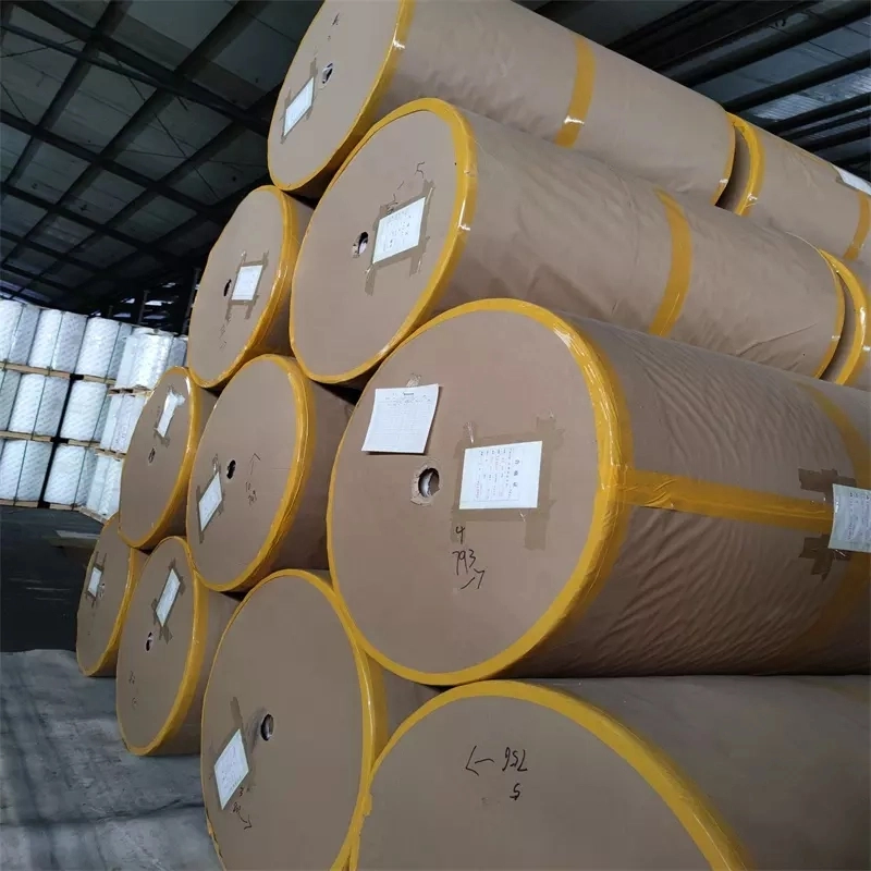 China Factory Wholesale Food Grade White Color Greaseproof Paper Jumbo Roll Paper Board Supplier