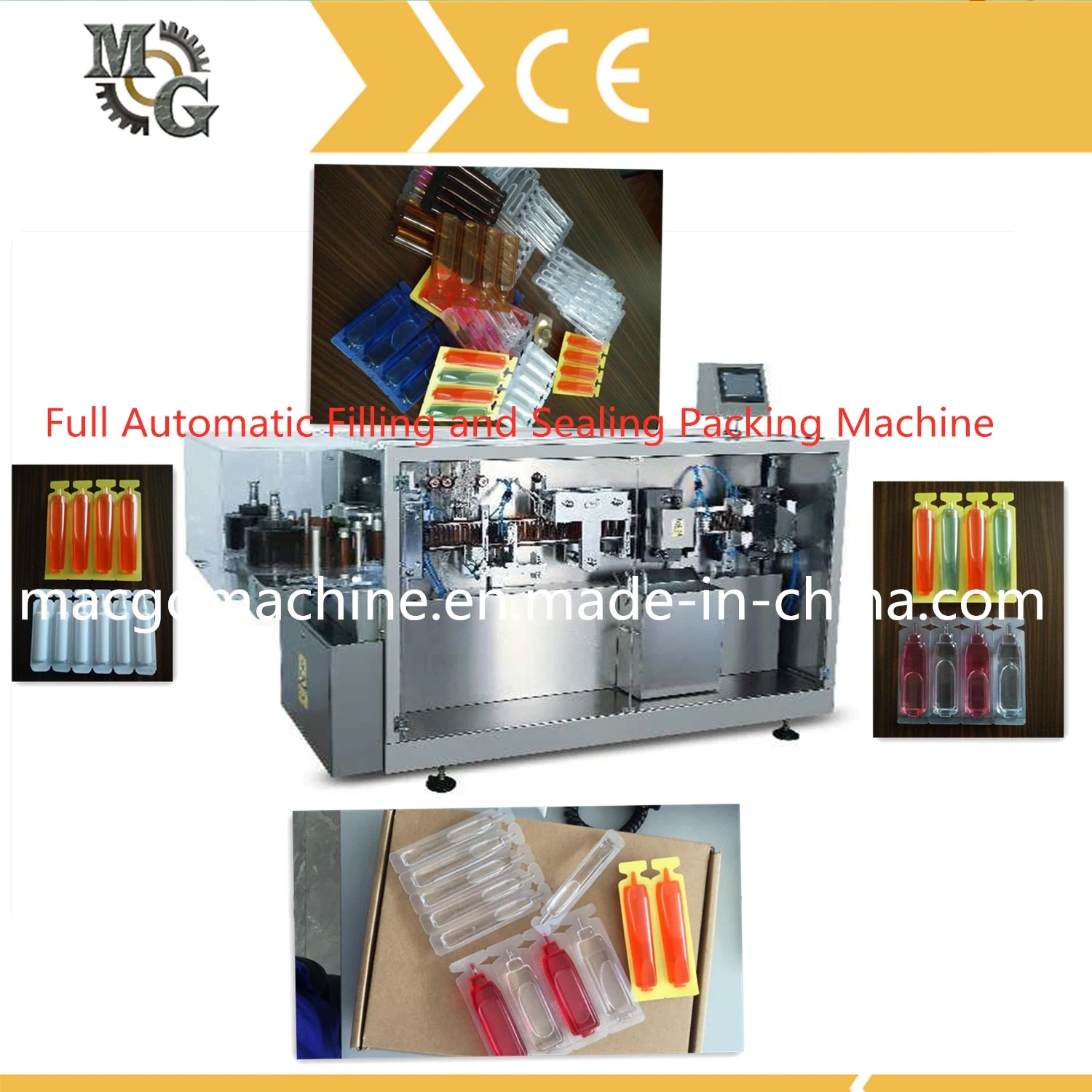 Tubo de plástico de aceite de masaje automática Máquina de Llenado