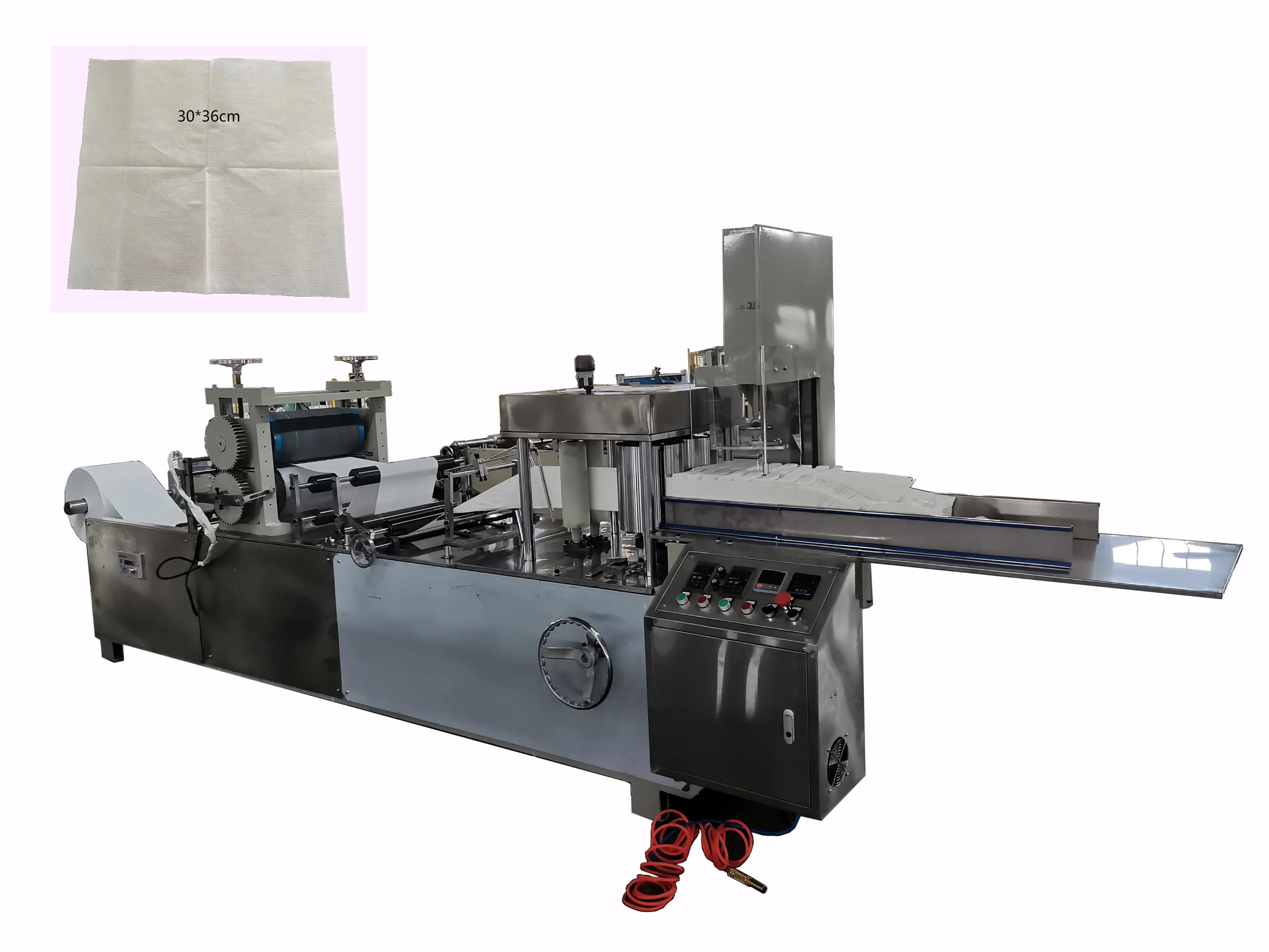 High quality/High cost performance  Automatic Paper Napkin Folding Machine with Embossing Printing Price