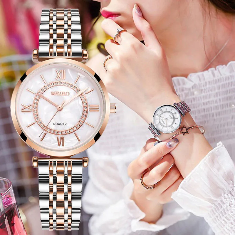 Luxury Fashionable Women Wrist Watches Minimalist Fancy Quartz Watch