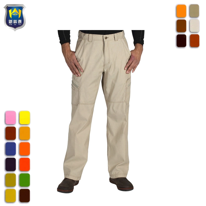 Fashion Women Khaki Cotton Zipper Cargo Pants