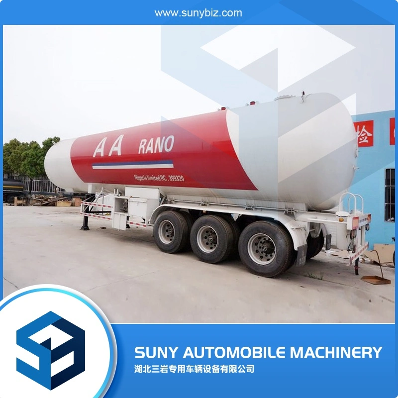 LPG Tank Trailer 56000 Liters 3 Axles Liquid Petroleum Gas Truck Semi Trailers