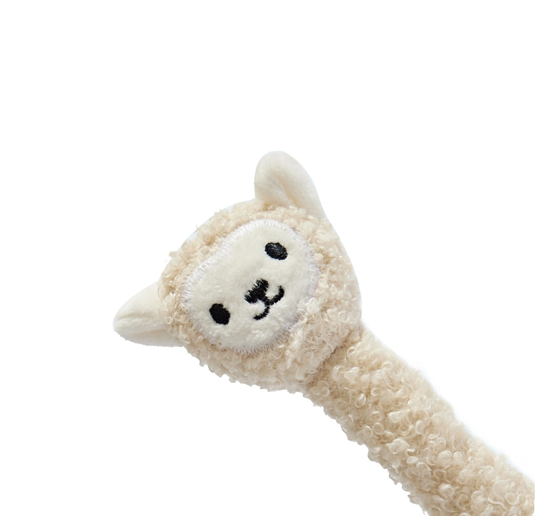 Pet Dog Alpaca Shape Plush Chewing Squeaky Interactive Soft Stuffed Cat Toy