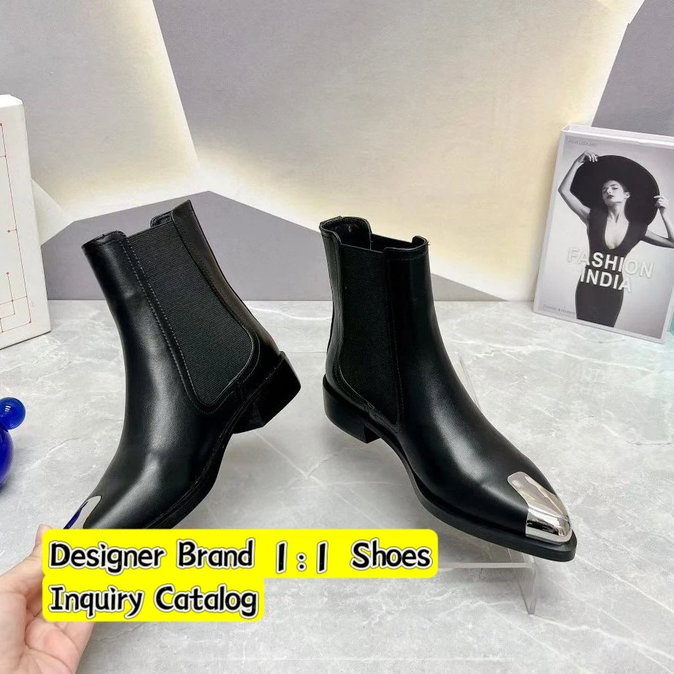 Women Knee Boots Ladies Woman Replicas Brand Designer Replicas Leather Ankle Fashion Denim Bare Boots Brand Shoe for Gift Wholesale/Supplier