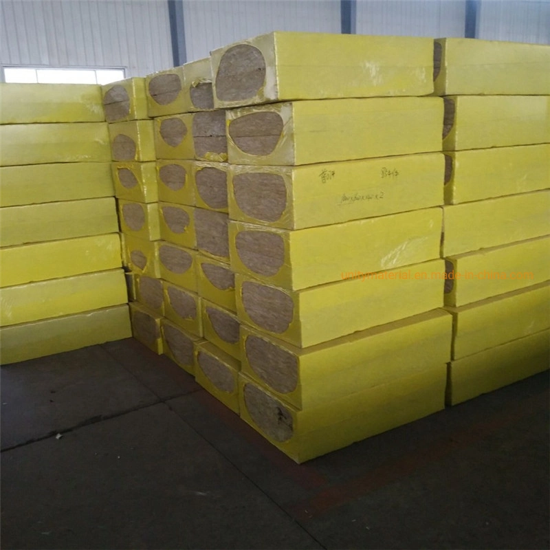 50mm 100mm 100 120kg/M3 140 160 Density Mineral Rock Wool Board Heat Thermal Insulation Material Rockwool with Aluminium Al Foil for Exterior Wall Construction