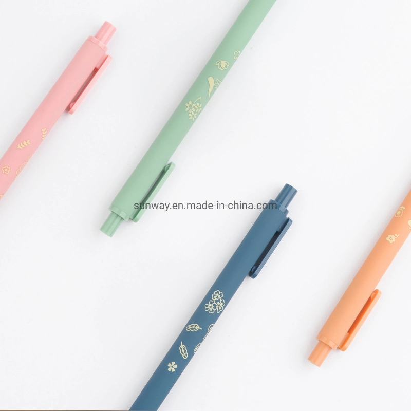 Fancy Rubberized Soft Personalized Promotional Gift Plastic Click Gel Pen