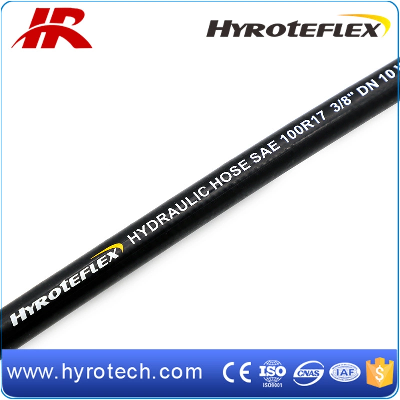 Flexible hydraulique SAE 100r17 renforcé de tresse à un ou deux fils Pour l'industrie du forage