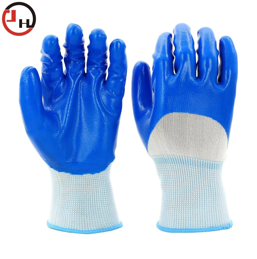 Safety Nitrile Coated Gloves Gardening Tool Gloves Anti-Slip Endurance Safety Work Gloves