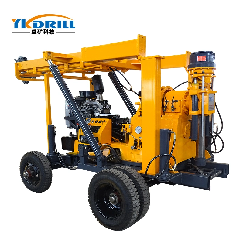 Original Factory Price Hydraulic Mobile Mining Truck Mounted Drill Machine 200m Cheap Trailer Water Well Mine Drilling Rig