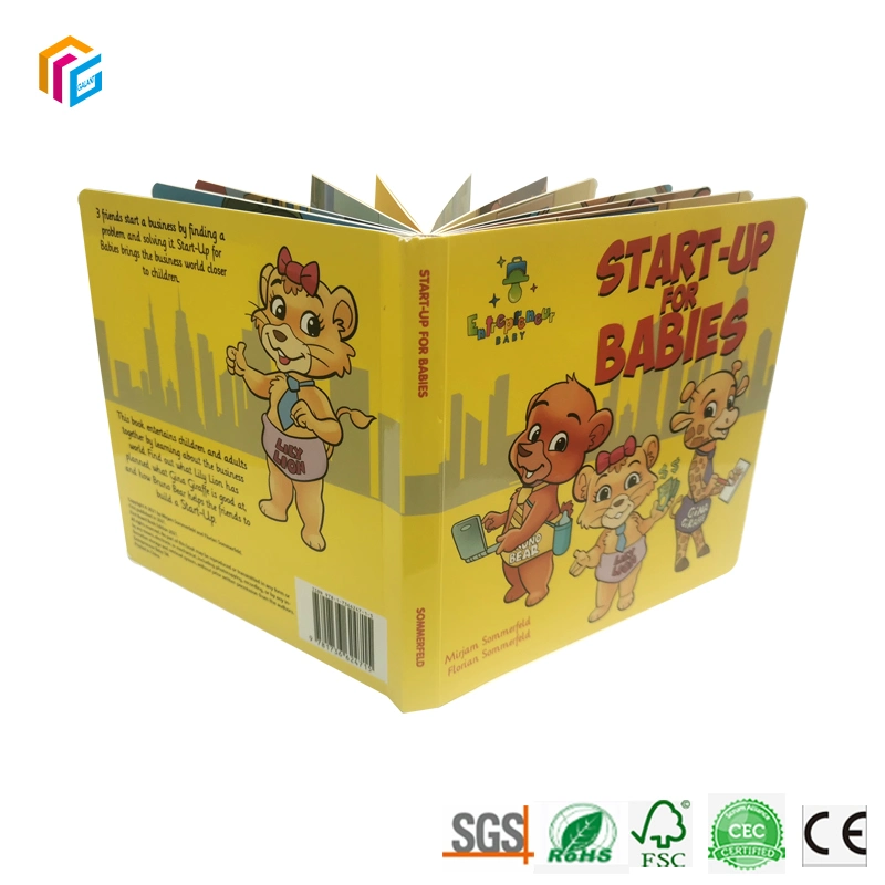 Free Sample Professional Manufacturer Children Kids English Story Cardboard Book Printing Services