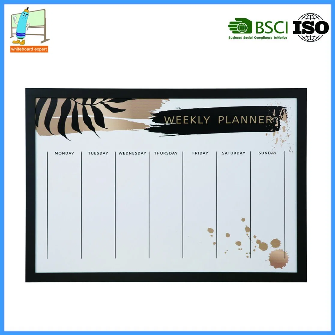 Magnetic Whiteboard Weekly Calendar Planner Board