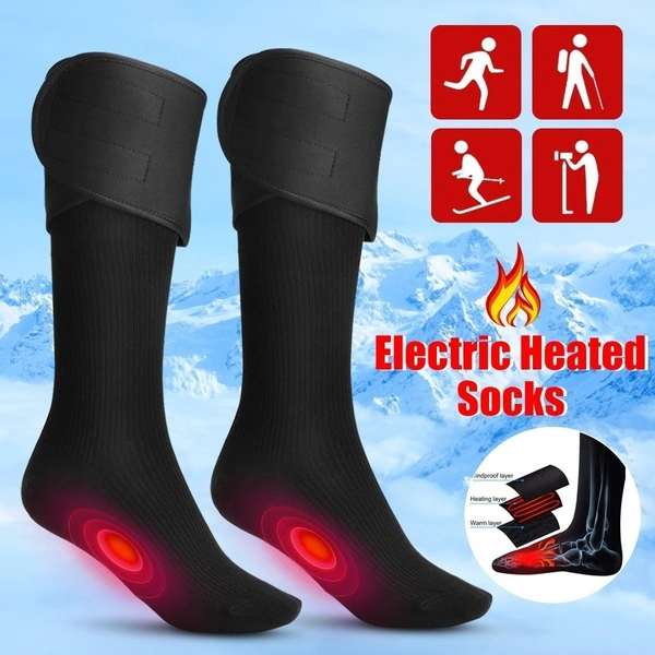 Electric Charging Battery Heated Cotton Socks Feet Thermal Winter Warmer Heater Accessories