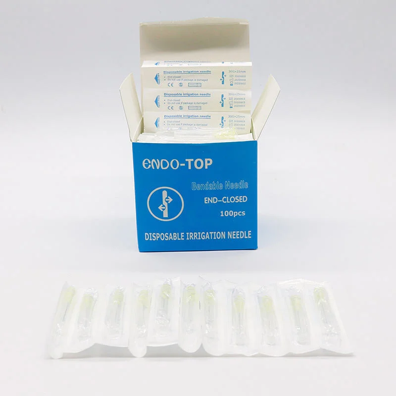 100X Disposable Dental Syringe Tips 23G/25g/27g/30g Side Vent Endo Irrigation Needles