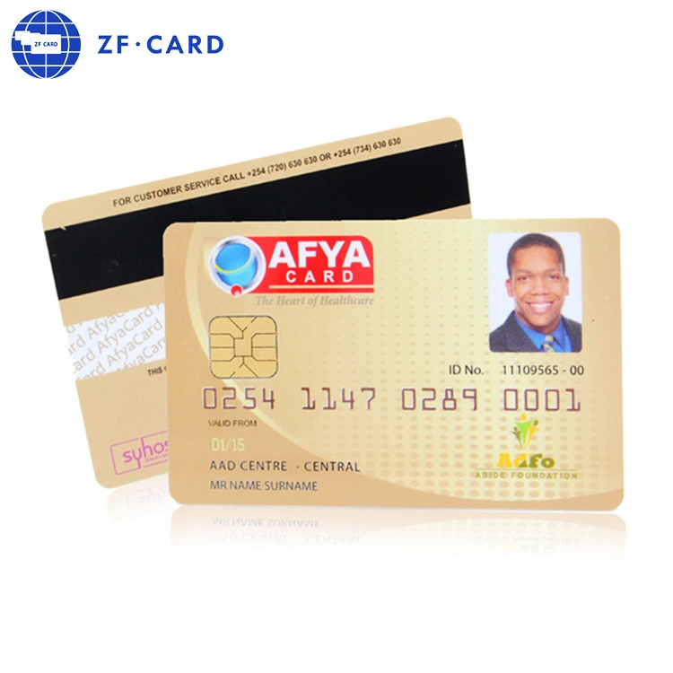 Free Sample Customized Contact IC Card Sle4442/Sle 4428 Smart Card Ribbon/Inkjet PVC Card