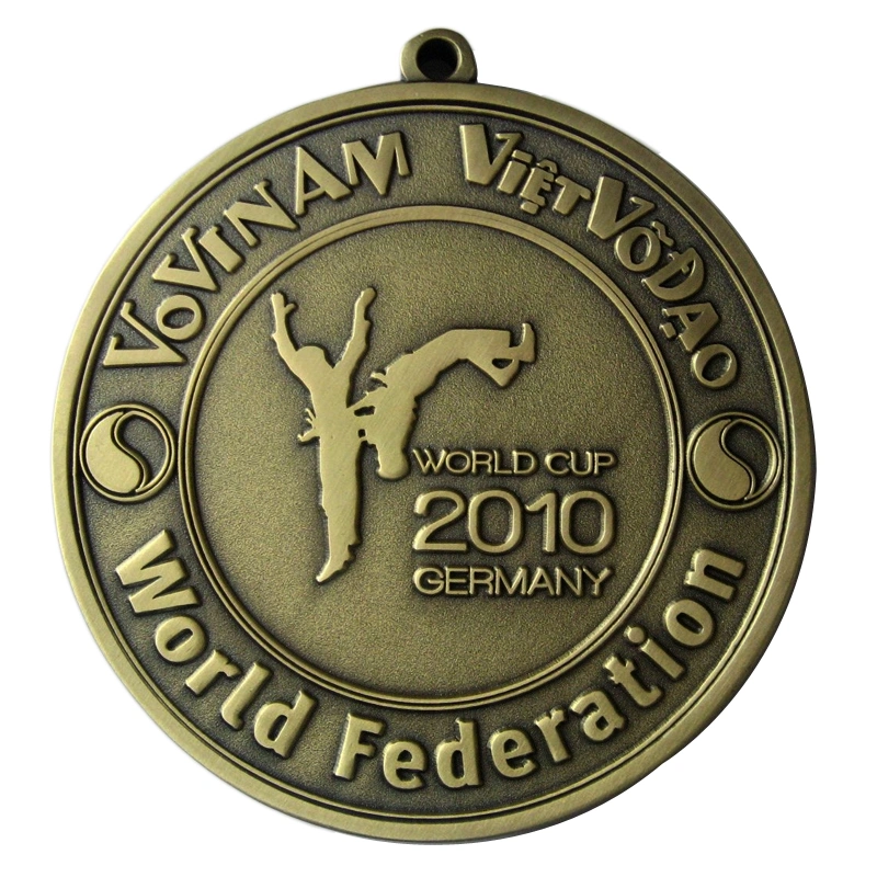 Epoxy Coated Fiestal Marathon Bronze Medals Blamk Medal Logo Medal (037)