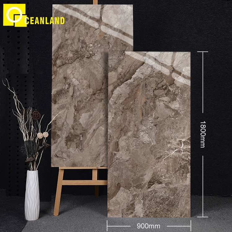 Materiales de construcción 900X1800mm mármol aspecto Gran vidriado baldosas de porcelana Sintered Piedra Slab