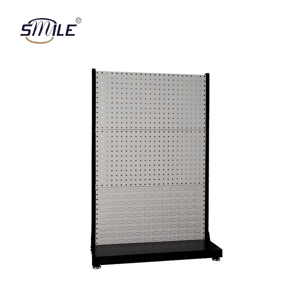 Smile Steel Metal Peg Board organisateur des jeux Présentoir étagère avec crochets noir blanc rouge Le contrôle de l'outil de montage mural présentoir