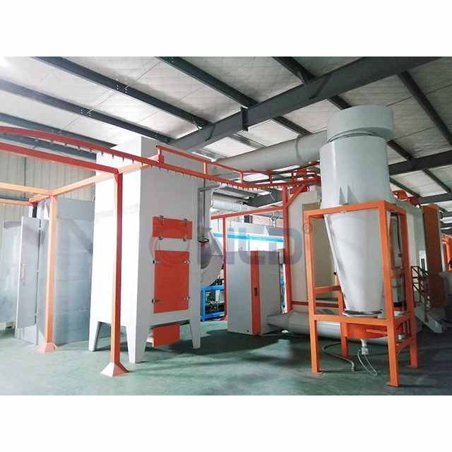 Wld Full Automatic Powder Coating Line Robot Spraying System