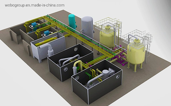 Bajo consumo de energía O2 equipos de producción VPSA Generador de oxígeno Para la combustión