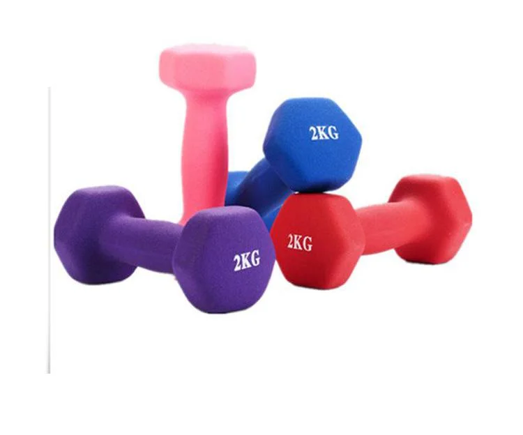 Cheap Wholesale/Supplier Home Fitness Yoga 0.5kg 1kg 2 Kg 3kg Hex Rubber Dumbbell Sets