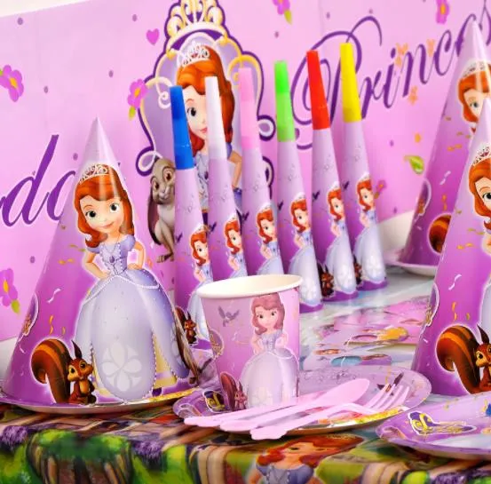 Manufacturers Direct Birthday Party Decoration Supplies Cartoon Sofia Theme Party Set Scene Layout Props