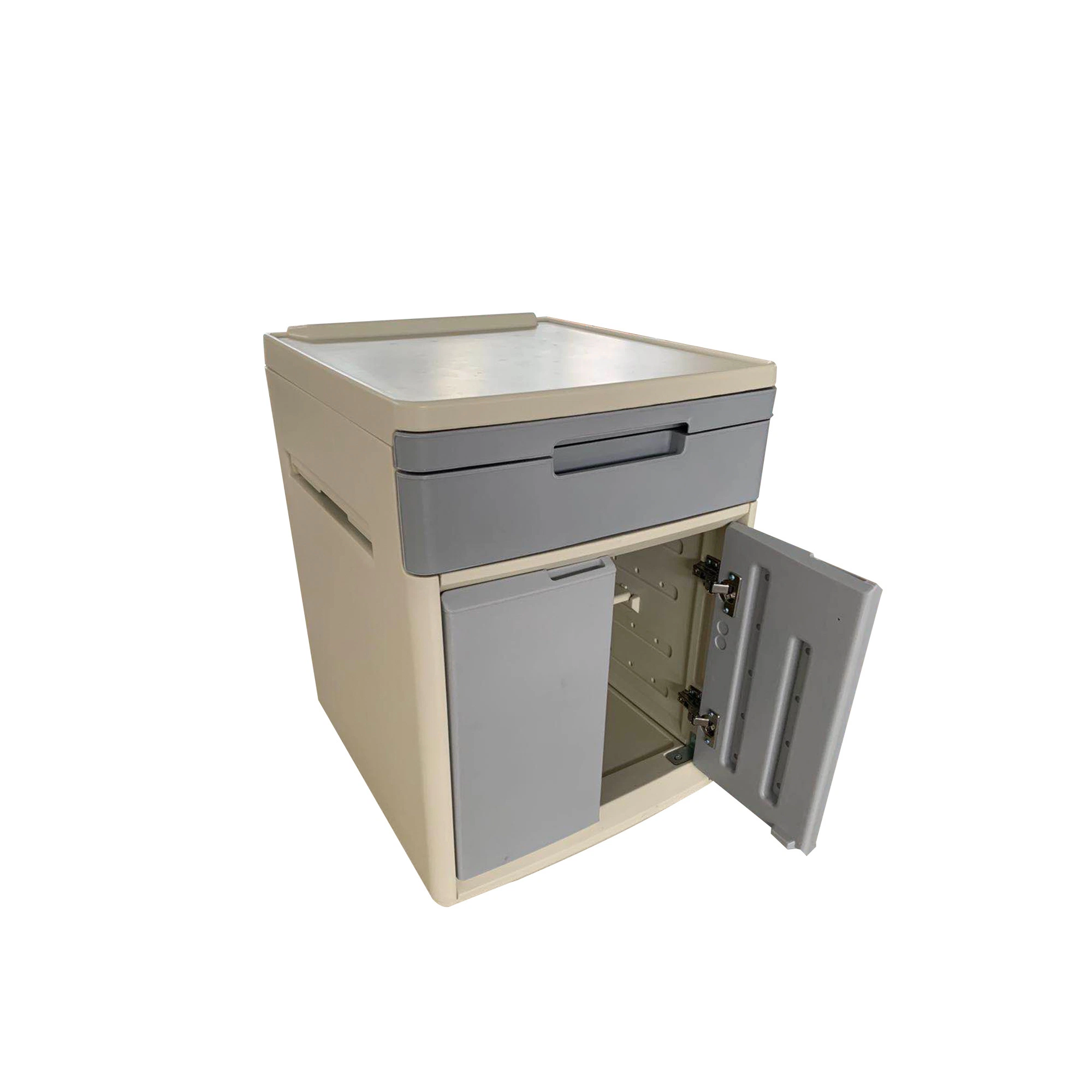 Mn-Bl002 Hospital Medical ABS Beside Cabinet Plastic Hospital Furniture Bedside Cabinet