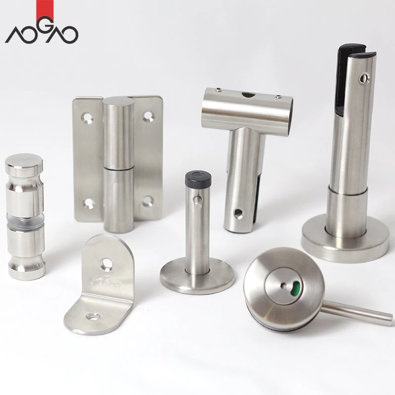 Toilet Cubicle Partition Public Wc Shower Bathroom Stainless Steel 304 Hardware Fitting Accessories