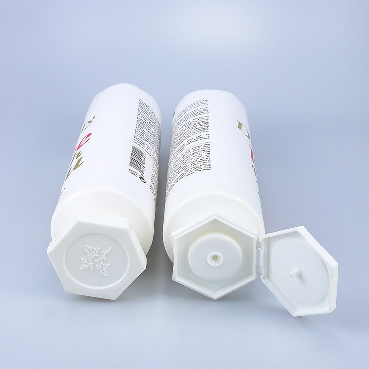 D50 Cosmetic Tube with Hexagon Flip Top Cap for Cream Skin Packaging From China supplier