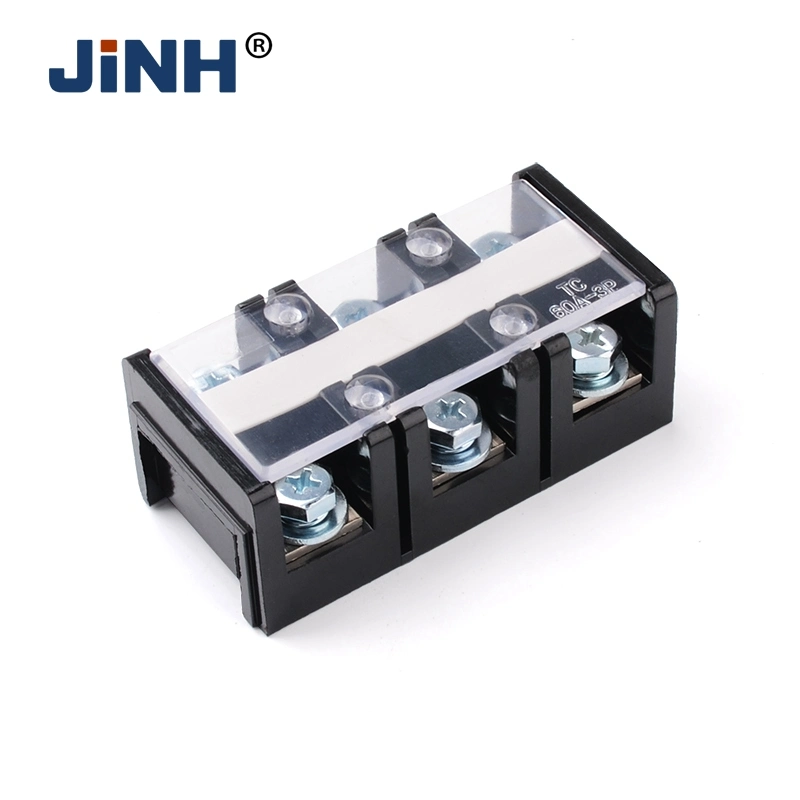 Double Row Screw Connector Copper Tc Terminal Blocks High Current Terminal Strip 100A 600V Fixed Wiring Board