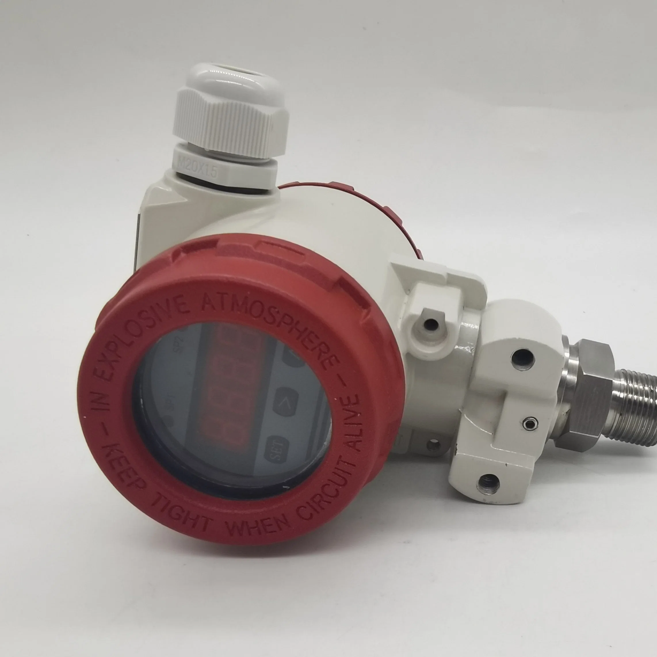 2088 Die-Cast Aluminum Housing Back Connection Digital Pressure Gauges Pressure Manometer