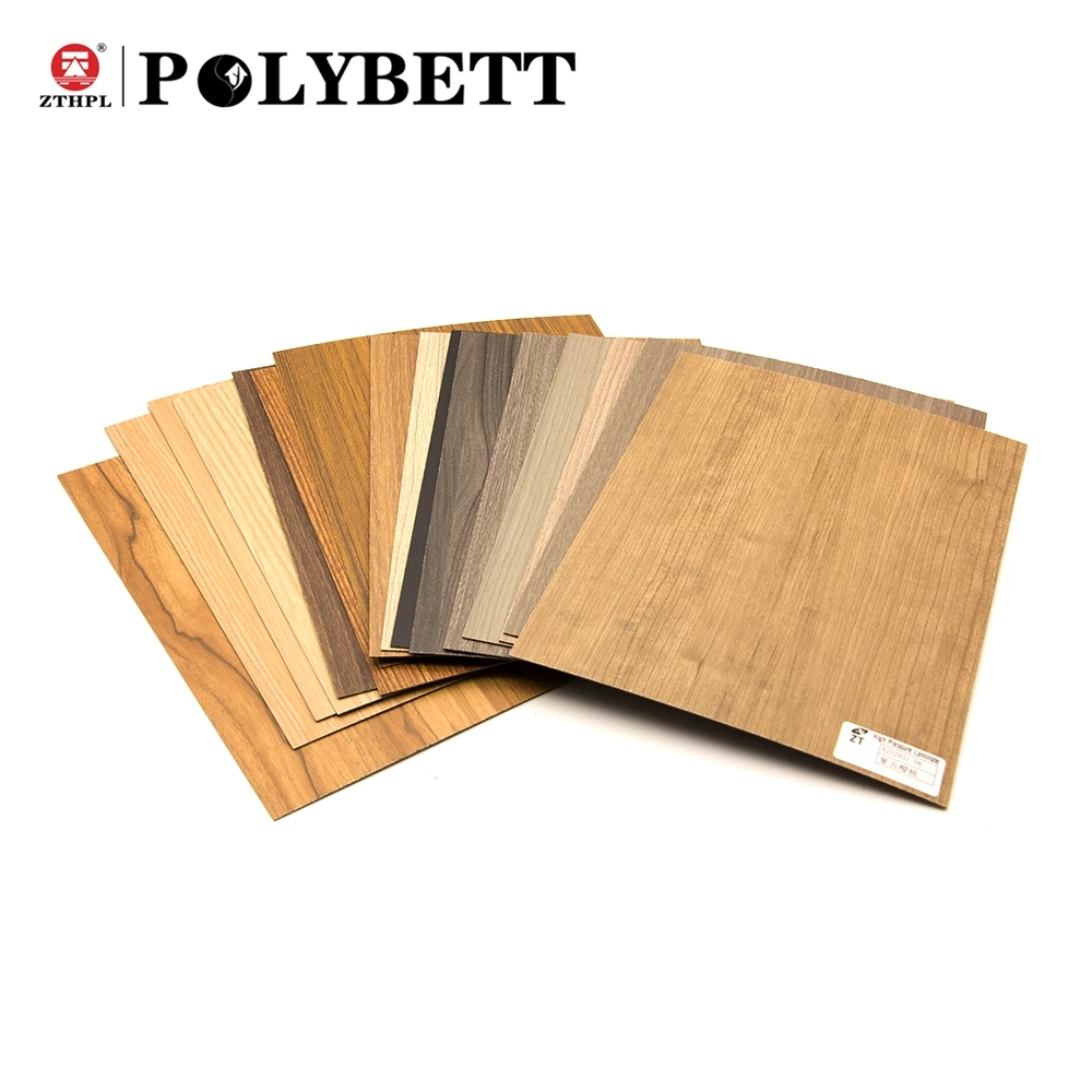Zhontian Polybett Wood Color Fireproof Formica High Pressure Laminate Sheet