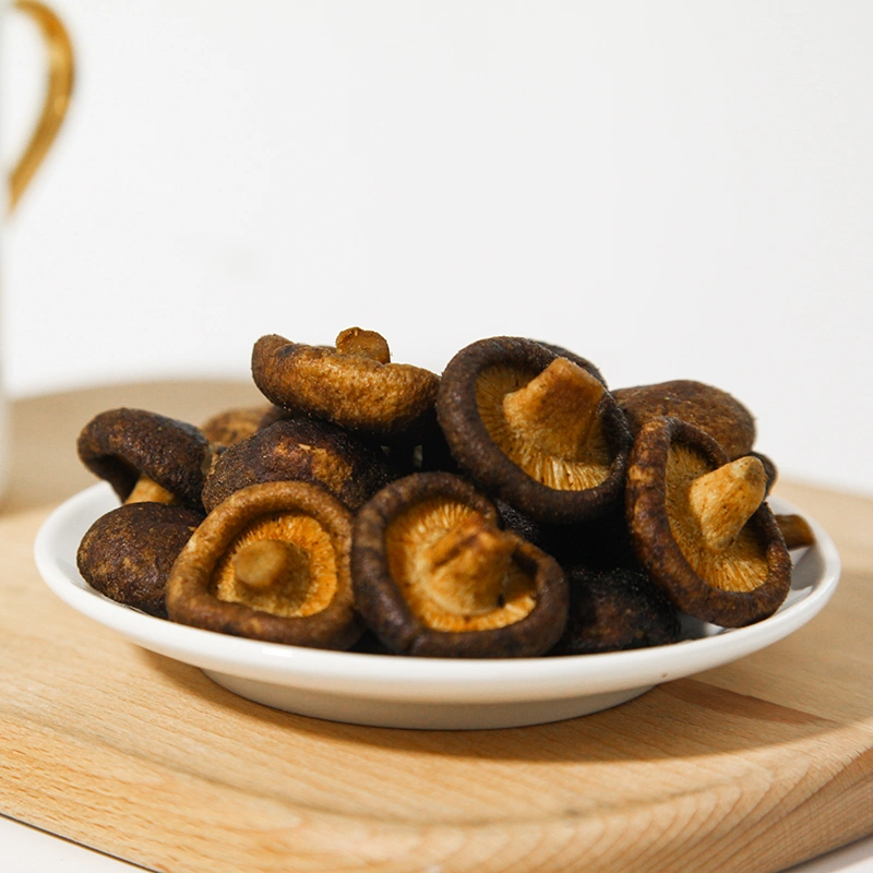 Low Temperature Dried Vegetable Snack Vacuum Fried Shiitake Mushroom Chips