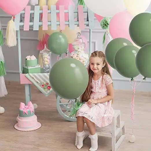 Globo de látex Tema Verde guirnalda verde arco de globos Retro Kit para la Boda Fiesta de cumpleaños Baby Shower