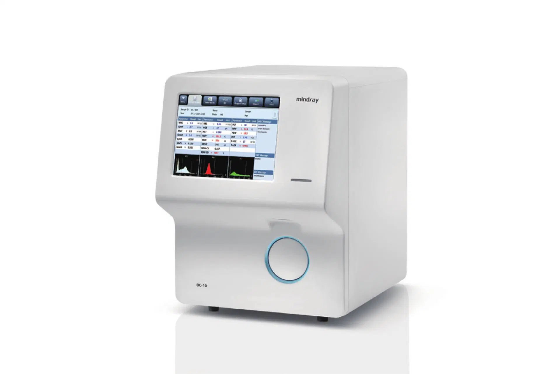 Analyseur d'hématologie portatif Mindray BC-10 3 Test de sang différentiel 3 Partie système d'analyse de sang instruments d'analyse clinique