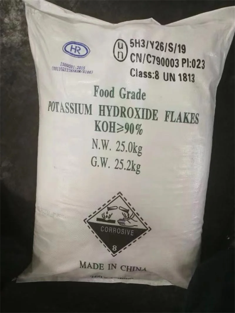 Potassium Hydroxide 90% Flakes KOH Industrial Grade CAS1310-58-3