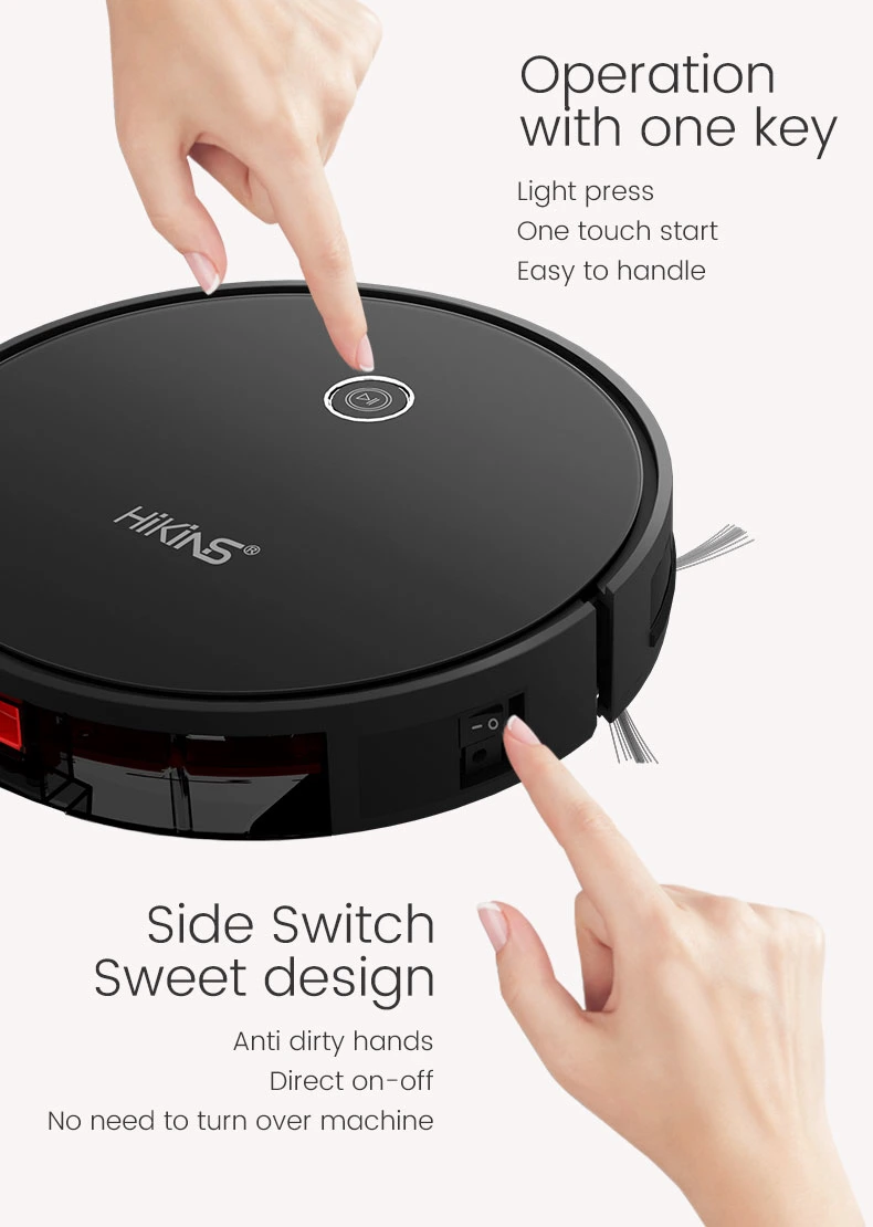 House Automatic Robotic Sweeping Intelligent Wet and Dry Vacuum Cleaner