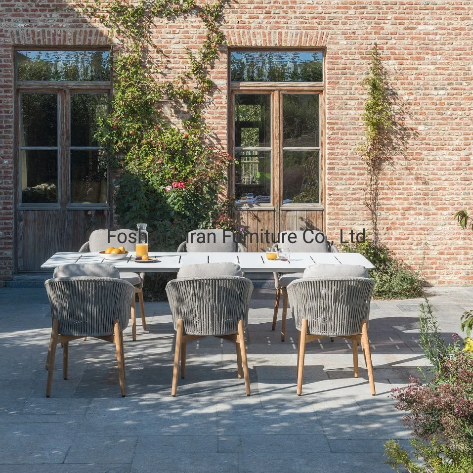 Jardin meubles de jardin en teck ensemble à dîner Table et chaises pour les meubles de patio