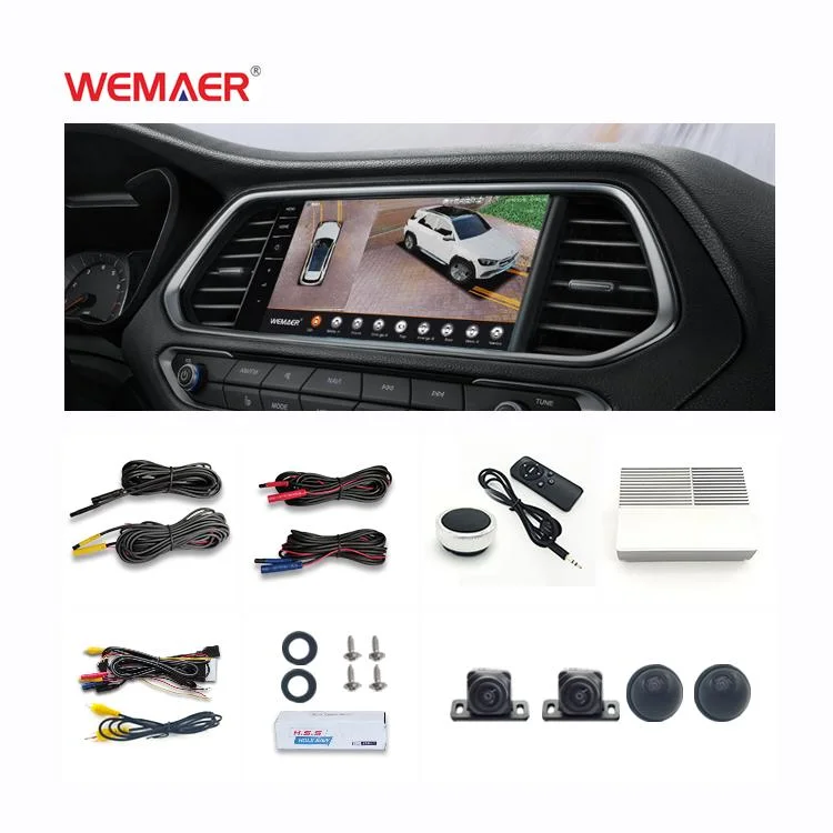 Wemaer Super 3D Universal Bird View sistema de seguridad coche DVR Grabar alrededor del sistema de cámara de visión panorámica de conducción 360 grados coche Cámara para BMW Benz VW Audi Nissan