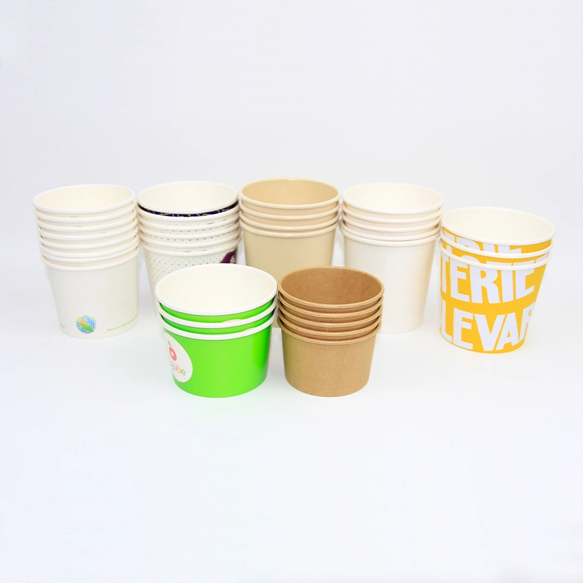 Beverage Use and Single Wall Style Disposable Paper Cup 7 Oz with Handle