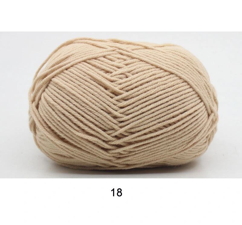 Wool Knitting Polyester Hand Cotton Wholesale/Supplier Crochet Yarns Acryl 1/15 Saffron Color Light Worsted 60% 40% 75% 25% Acrylic Yarn